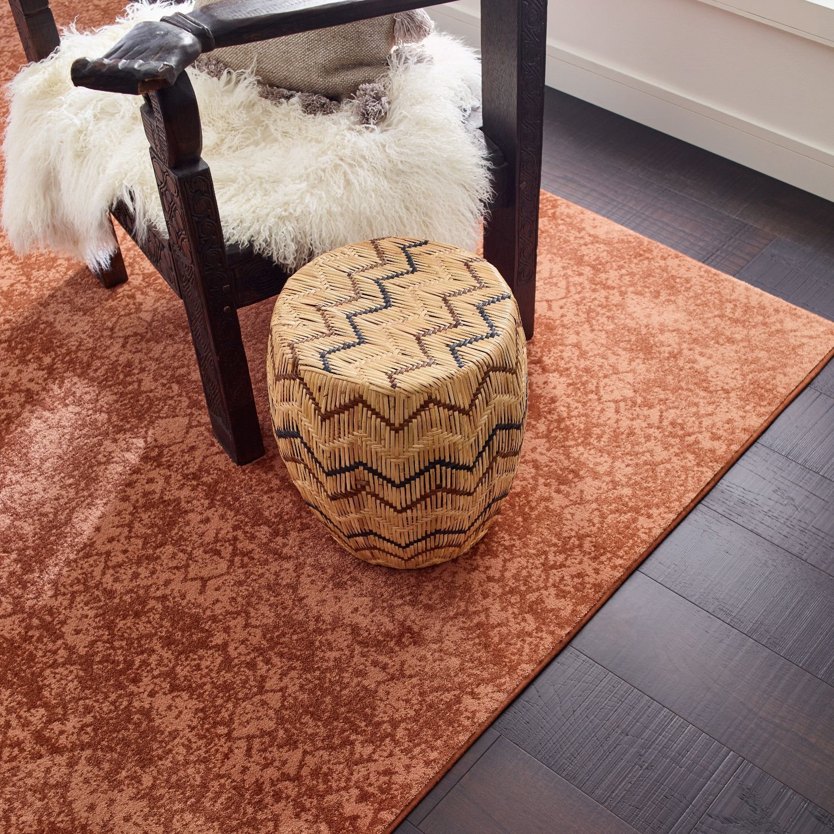 rug on hardwood floor from Camden Carpet and Interiors in Hamilton, ON